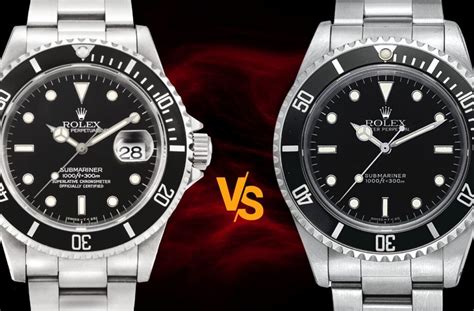 rolex sub date vs no date.